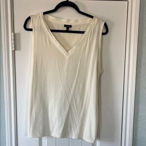Talbots Cream V-Neck Tank Top